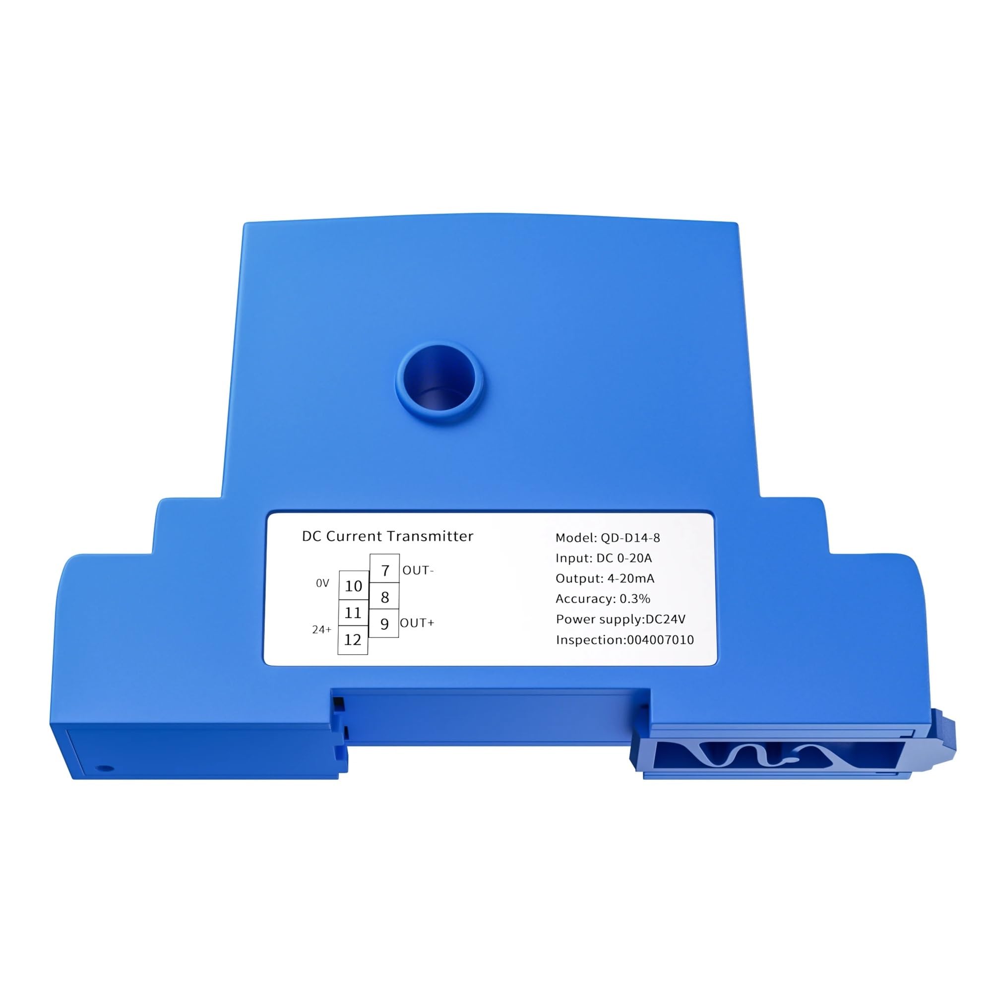 PVTLCYBI Current Transducer 0-150A 0-500A 0-100A 0-50A Current Transmitter 4-20mA 0-10V 0-5V RS485 Current Sensor Transducer DC24V(QD-14,0-5V)