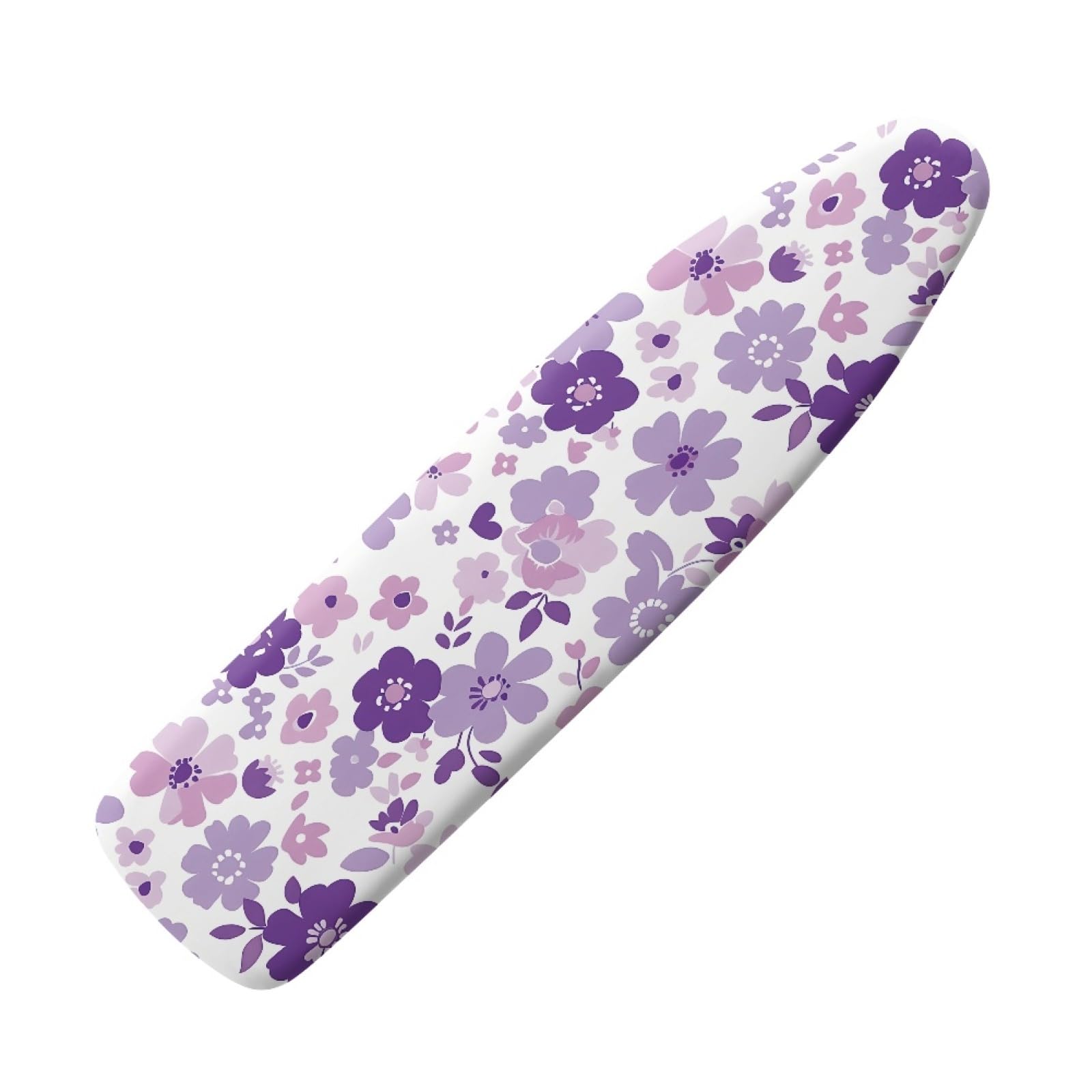 Elasticated Ironing Board Covers 125 X 45 Purple Flower Universal iron board covers and Padding,Adjustable Fastener,Durable,Washable,Easy to Install,Slip-resistant and heat-resistan