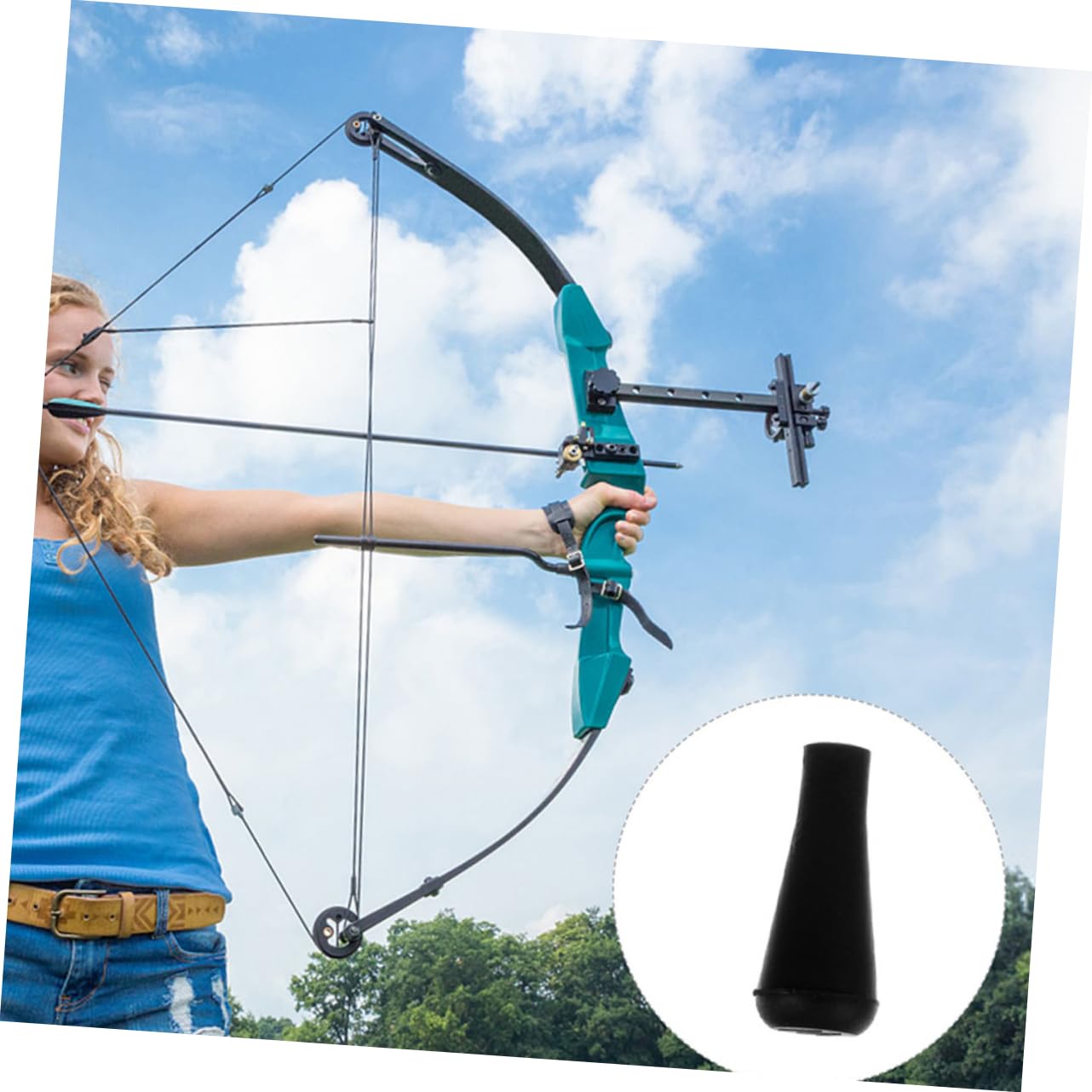 Toyvian Punte Gomma per Tiro Punte Ricambio Sicure E Morbide per Pratiche Tiro E Giochi Compatibili con La Maggior Parte Archi 6
