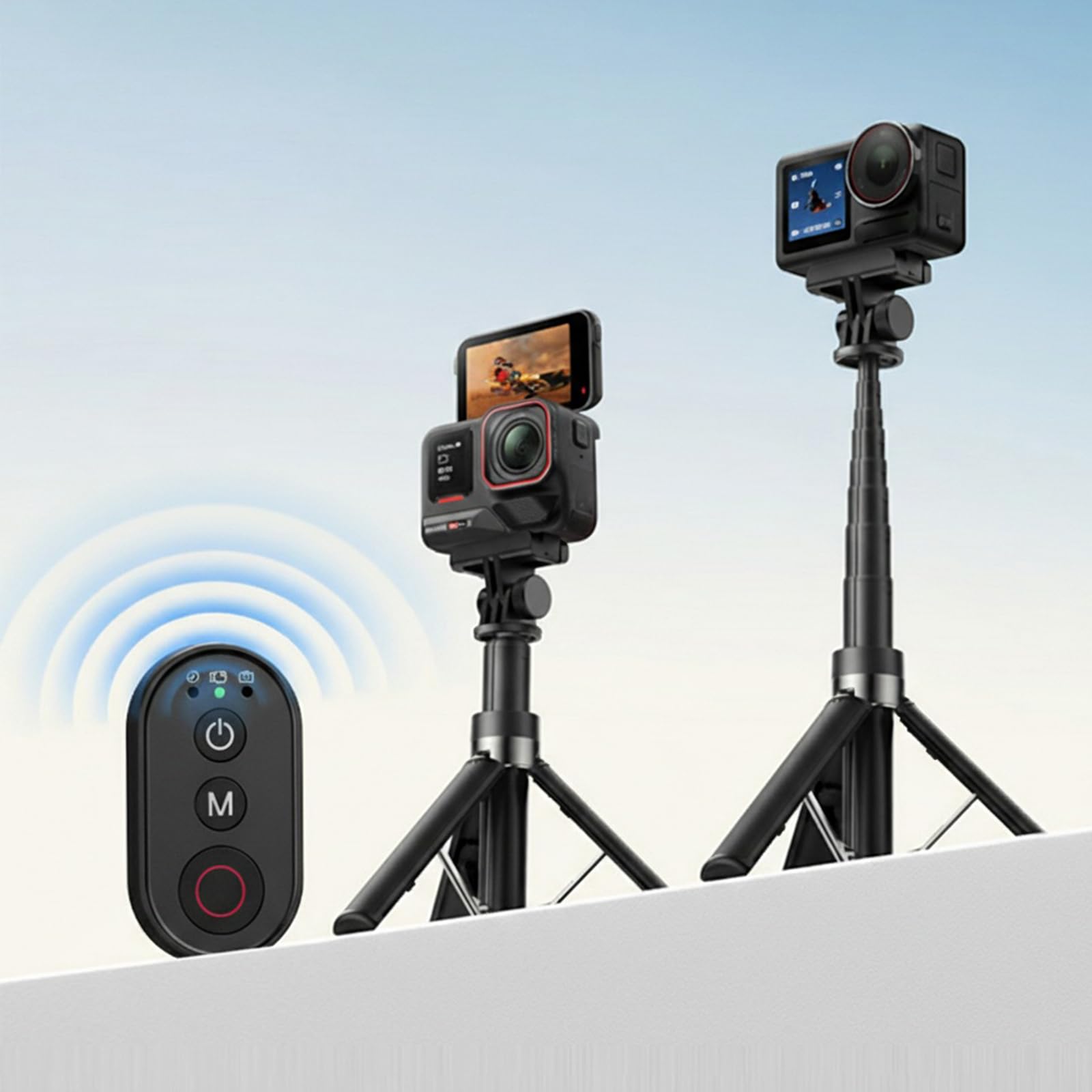 BT wodoodporny pilot zdalnego sterowania do selfie dla 360 X5 X4 X3 Action 6 5 4 3 Go 13 12 11, bezprzewodowy pilot na nadgarstek