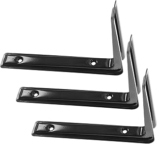 Uonlytech 3pcs Tripod Wall Floating Shelves Wall Shelf Support Table Shelf Brackets Stainless Steel Jiubijia