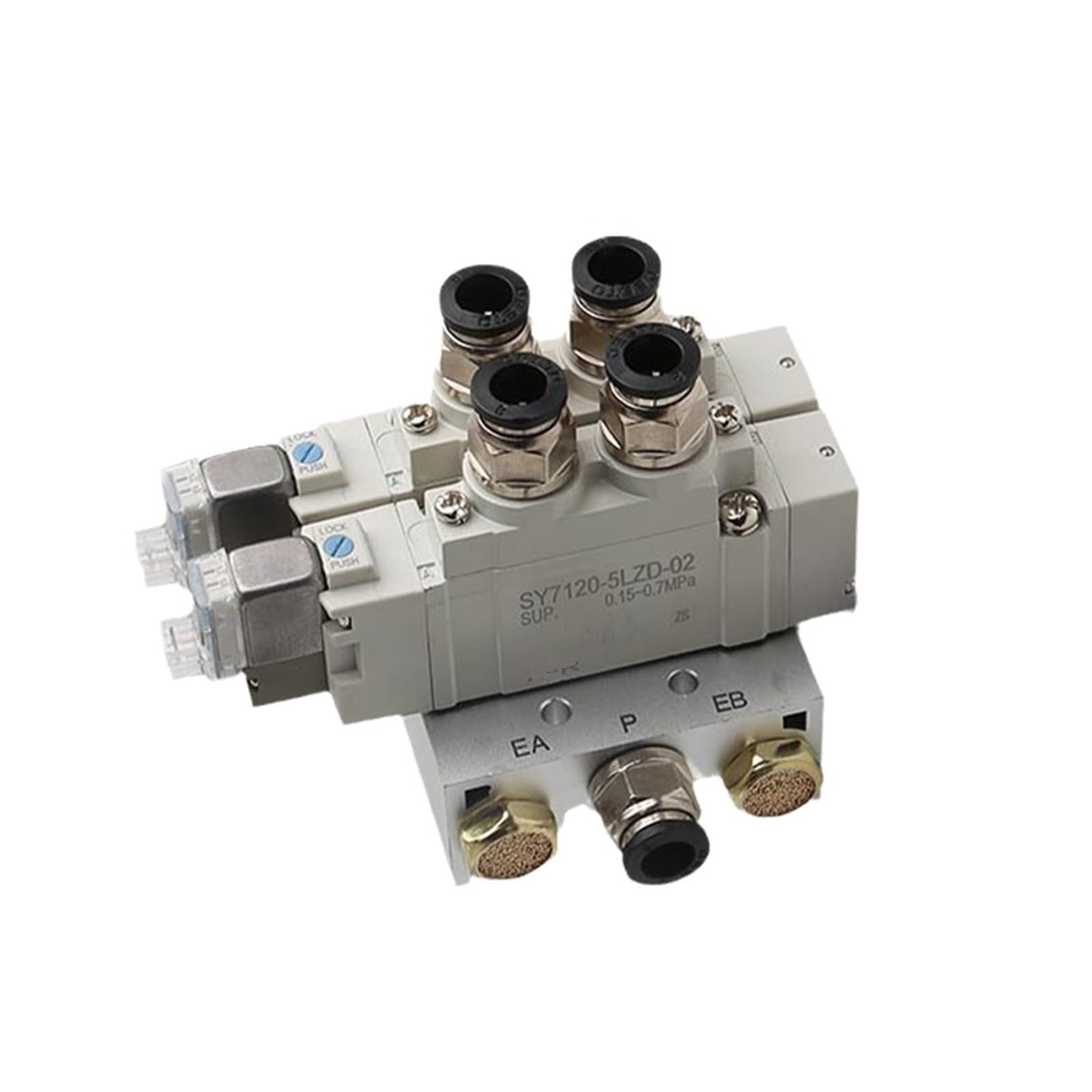 HYUJNAFZR Solenoid Valve Combination Single electronically Controlled Cylinder Control Valve SY5120-5LZD-01 SY5120-6LZD-01(Sy5120-5lzd-01 8mm)