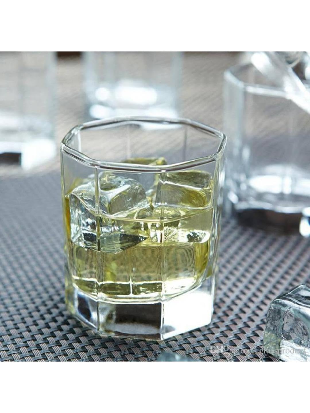 AFAST Party Perfect Glasses for Water, Juice, Cocktails, Smoothies and Other Drinking Beverages, Glass, Clear, Pack of 10, 6.5 X 6.5 X 8 CM 1