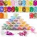 24 Boxes Nail Art Sequin Heart Shape Colorful Nail Glitter Slime Supplies Kit DIY Design Face Body Make Up Decoration Gift by Happlee