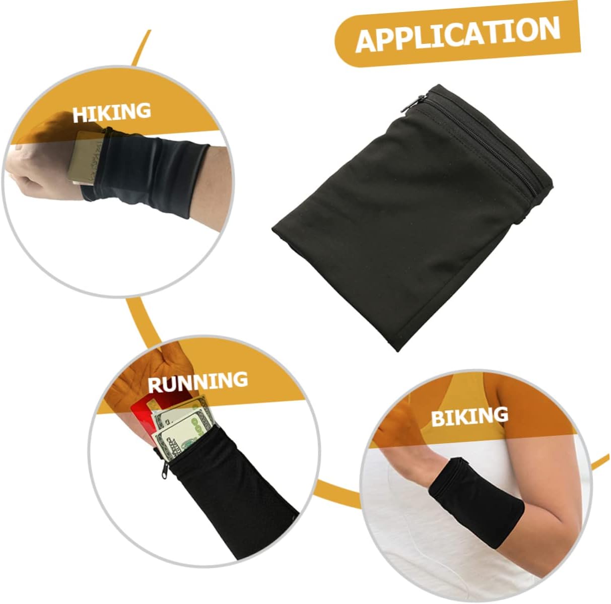 Tofficu 4pcs Arm Phone Sleeve for Women Running Pouch Armband Cell Phone Holder Workout Arm Bands Fitness Accessory