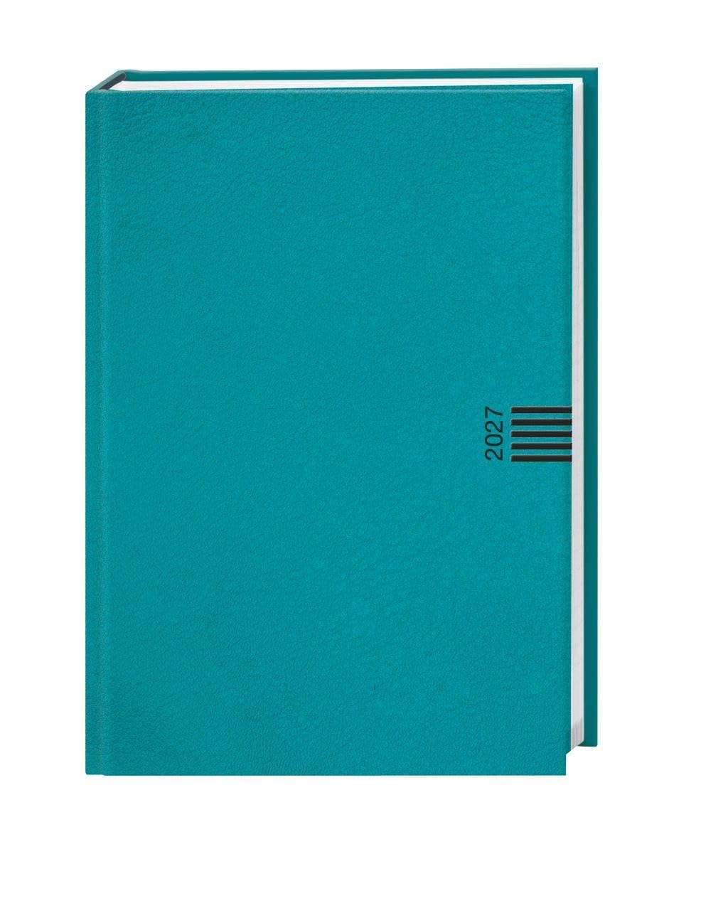 Wochen-Cheftimer A5, petrol 2027: Alle Termine stets dabei: Praktischer Buchkalender im formschönen Design, der in jede Tasche passt. Neutraler Planer im Format 15,2 x 21,5 cm