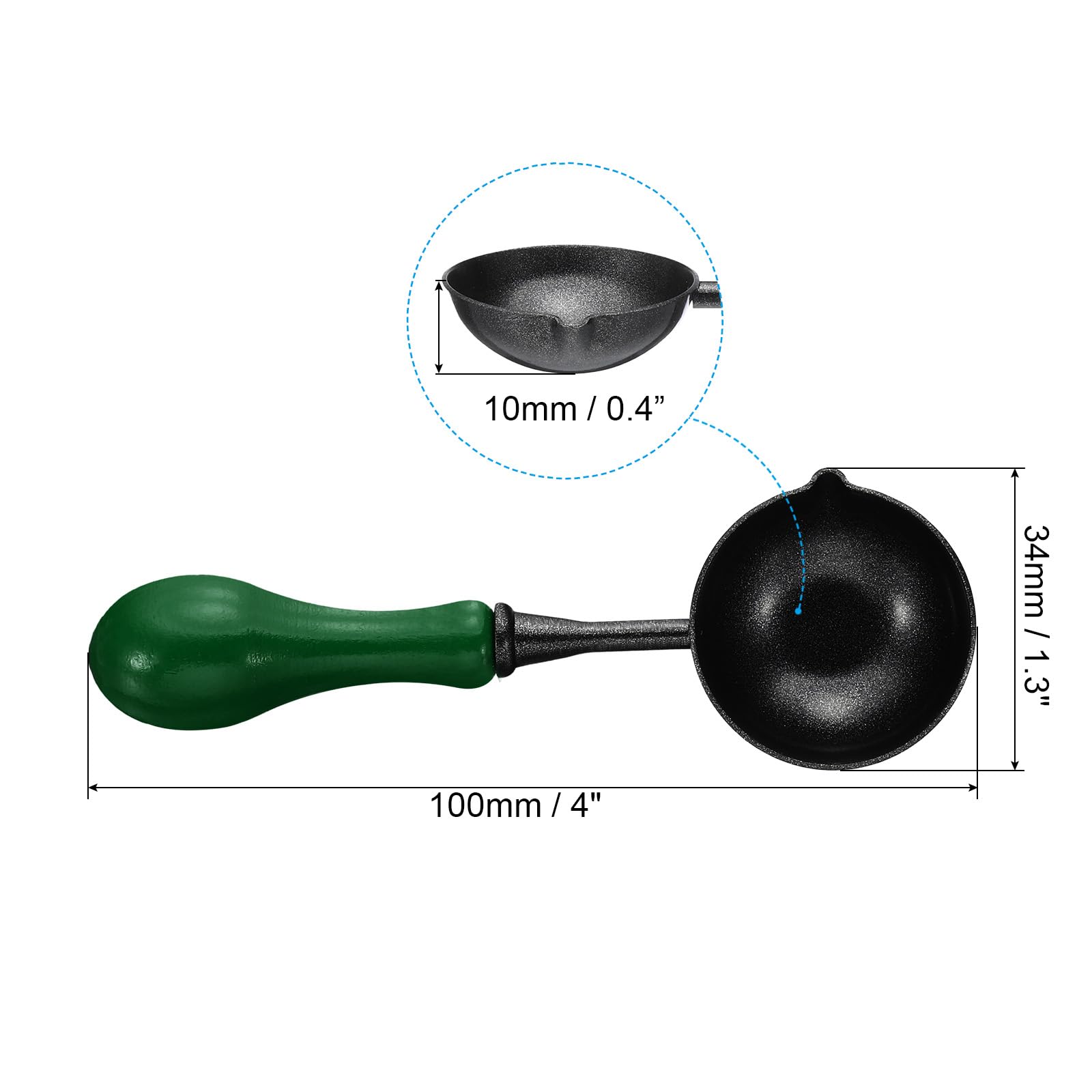 PATIKIL 4" Wax Seal Spoon - Image 2