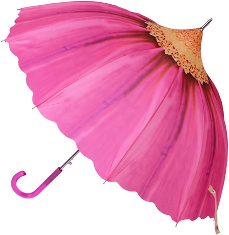 Long Umbrella, Gerbera Rose Daisy Sunrain Automatic