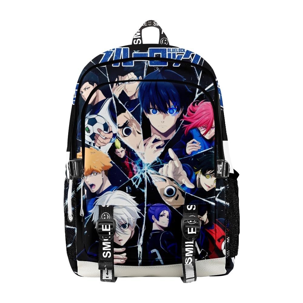 ISaikoy Anime BLUE LOCK Backpack Isagi Yoichi Daypack Laptop Bag 3D Printing School Bag Bookbag 5