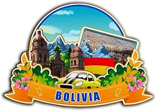 Bolivia Magnet Fridge Magnet Wooden 3D Landmarks Travel Collectible Souvenirs Decoration Handmade -4533