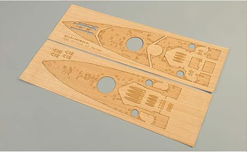 Miniatura 3 de Cubierta de madera para Tamiya 78011 Escala 1350 Modelo británico del príncipe de Gales del HMS con la cadena del ancla