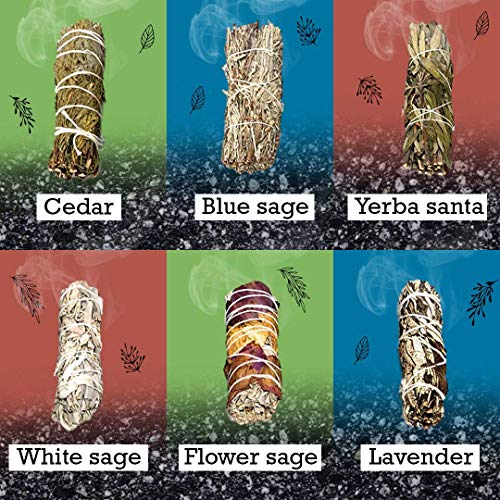 Smudging Kit - Sage Smudge Kit - White Sage Smudge Sticks For Cleansing - White Sage And Palo Santo Sticks - Abalone Shell For Smudging - Smudging Feather - Sage For Cleansing Negative Energy #TOP2