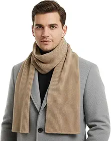 Cachecol de Lã Masculino Estilo e Proteção Contra o Frio