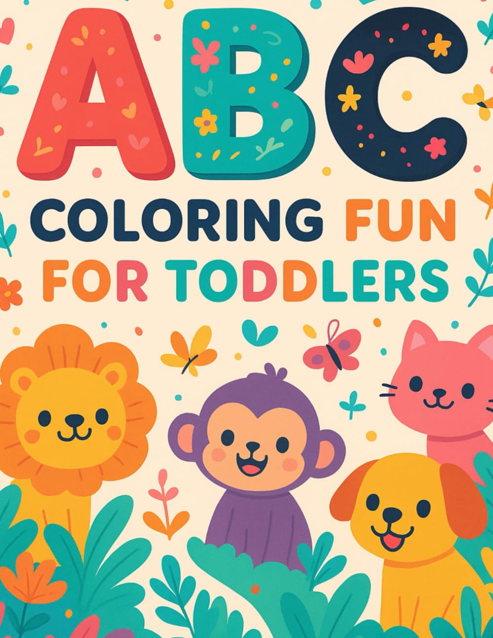 ABC COLOURING BOOKS FOR AGE 3 Big easy pictures For Little Hands To Learn Letters A-Z