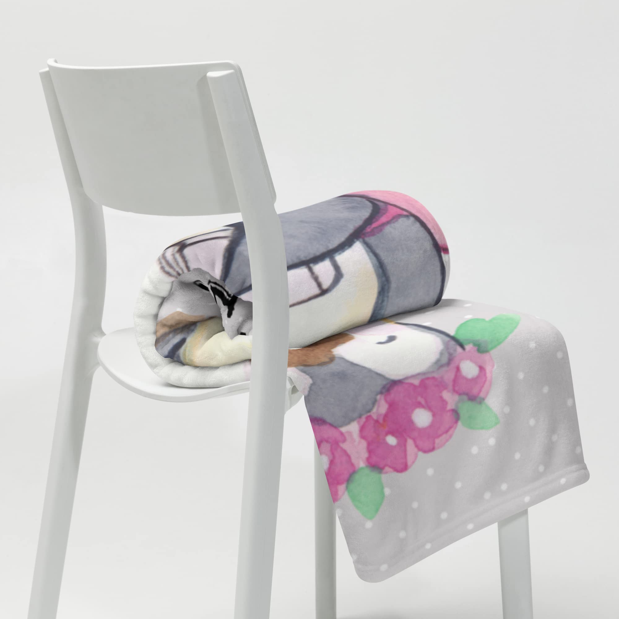 Mr. & Mrs. Panda Kuscheldecke personalisiert Pinguin Beste Tochter der Welt - Personalisierte Geschenke, Mutter, Dankeschön, für, Vater, Fleece Decke, Familie, mit Namen, Kinder, Personalisierbare
