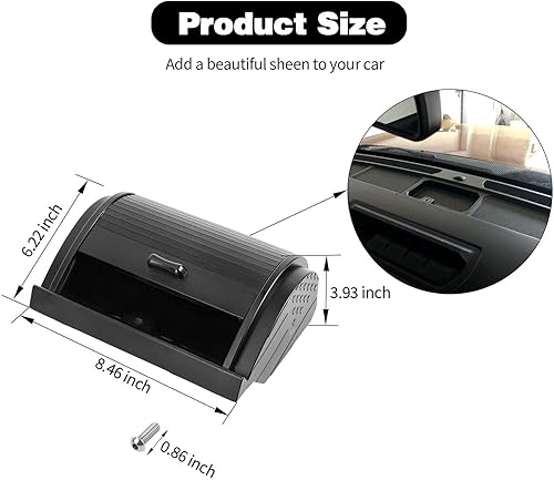 Miniatura 7 de HTHE Caja organizadora de tablero de consola central, bandeja de almacenamiento, caja organizadora de tablero central, caja de almacenamiento de