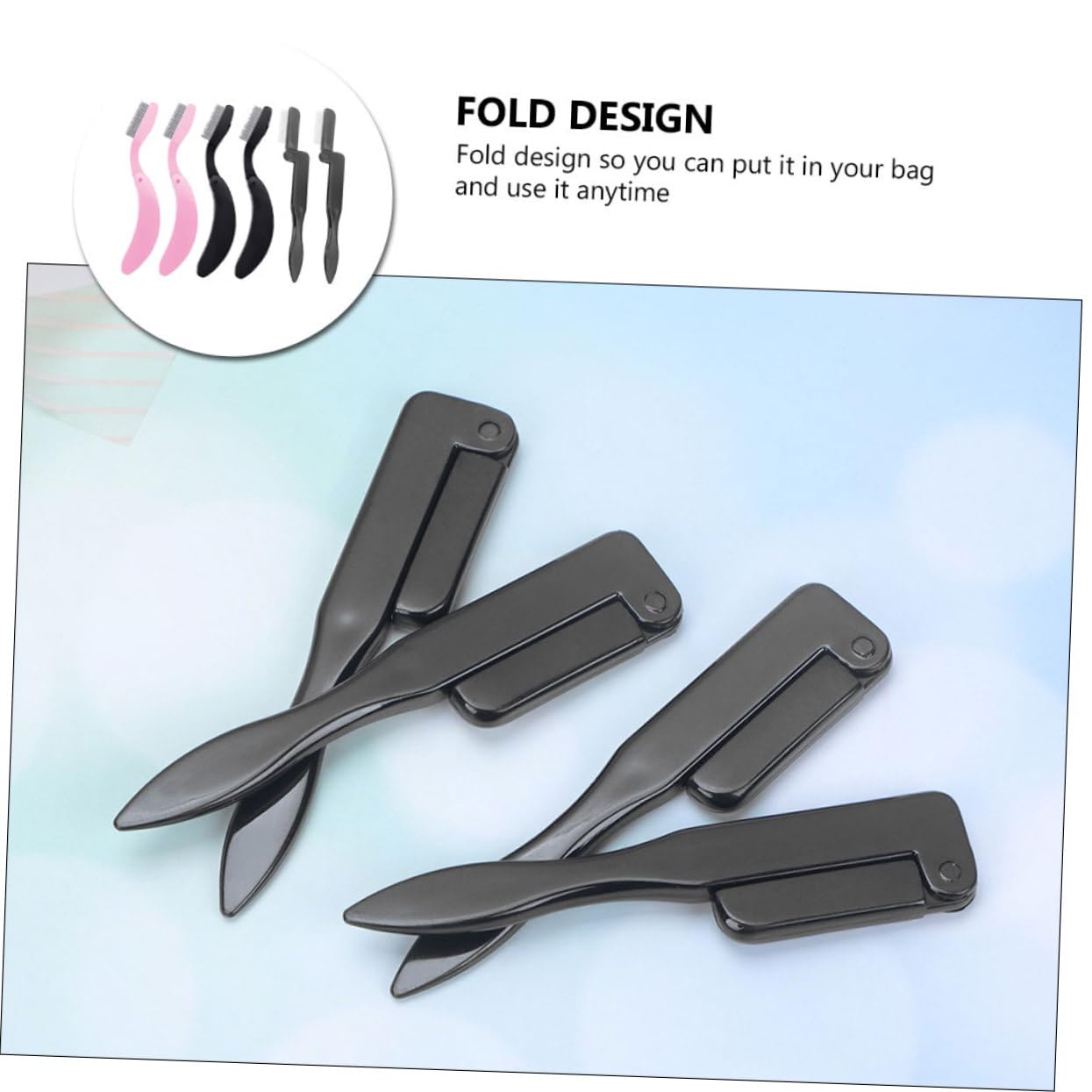 18 Stk Faltbarer Augenbrauenkamm Mascara-werkzeug Pflegewerkzeug Rostfrei Make-up Pinsel Kamm Zum Anheben Der Wimpern Faltbarer Kamm Wimpernzange Separator Make-up-tool Plastik