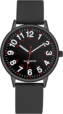 Womens Nurse Watch Easy to Read Quartz Womens Watch 24Hour Daily Waterproof Analog Wrist Watches Silicone Soft Strap