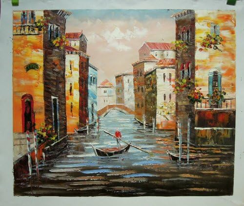 Rflkt Venice Reflections - Large Fine Art Oil on Canvas Painting