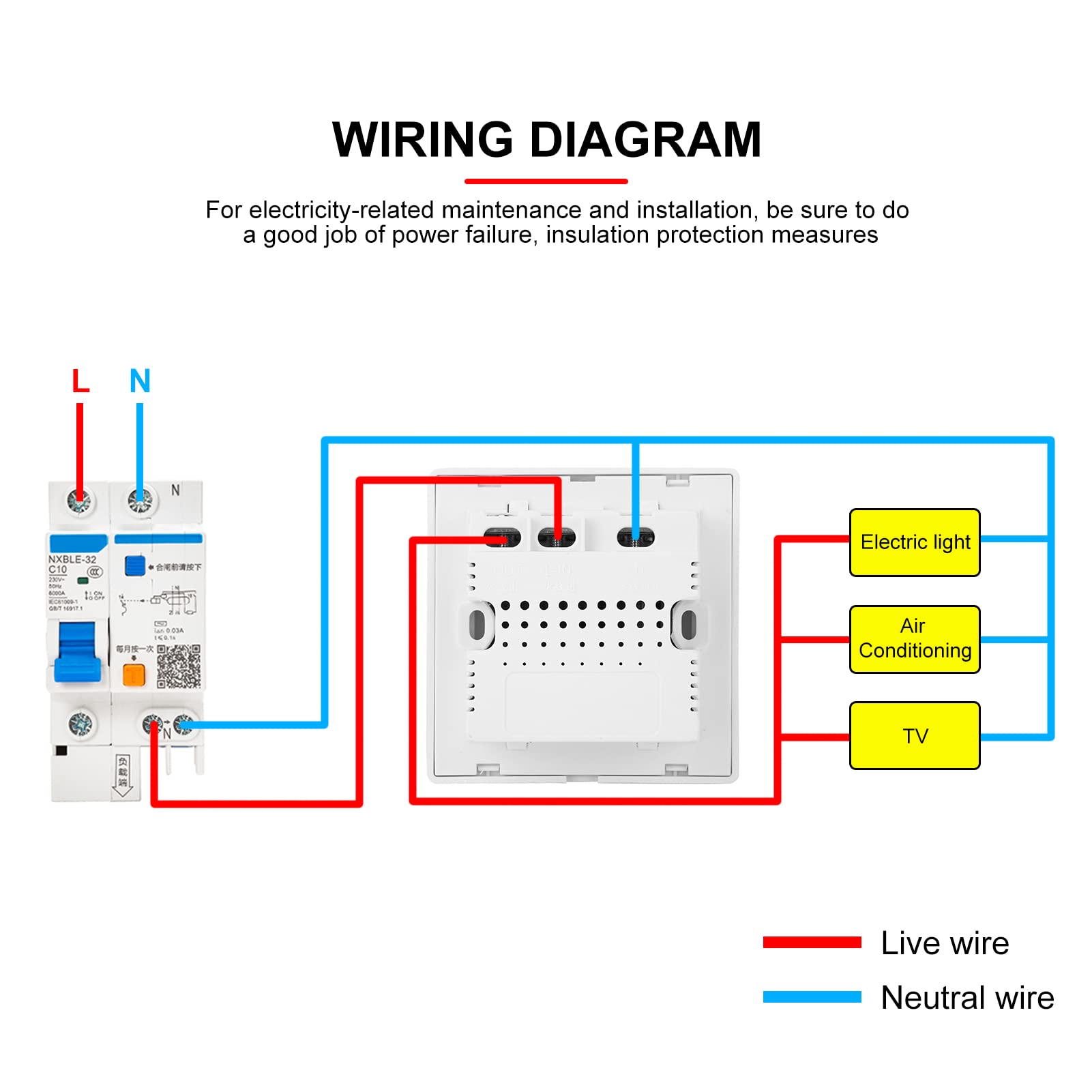 Panneau de commutateur de reconnaissance d'électricité de capteur de carte-clé d'alimentation EVTSCAN pour l'économie d'énergie d'hôtel 170 V-250 V