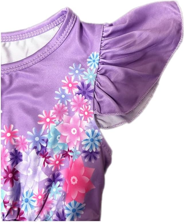 Miniatura 3 de Choadam Mirabel - Vestido de princesa para niñas y niños pequeños, disfraz de bruja negra, disfraz de princesa melocotón, vestido rosa