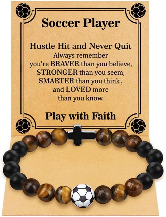 BAYLAY Volleyball Softball Basketball Soccer Football Baseball Bracelet Stuff Accessories Gifts for Teen Girls Boys, Stocking Stuffers for Kids, Birthday Gift Ideas for Girls Boys