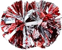 Vista 12 de Hooshing - Paquete de 2 pompones de animadora con mango tipo bastón, pompones para espíritu de equipo, deportes, bailes, animación, para niños, Negro