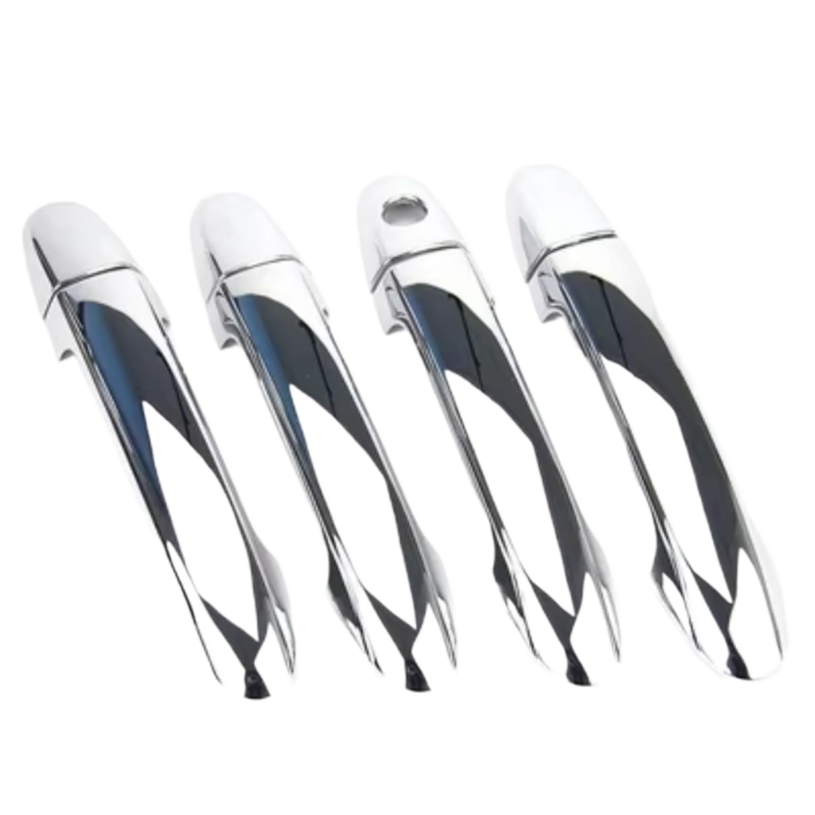SYWHREV Door Handle Protectors Compatible with Hyundai for Santa Fe 2007 2008 2009 2010 2011 2012 ABS Chrome Door Handle Cover Trim Accessories Modification