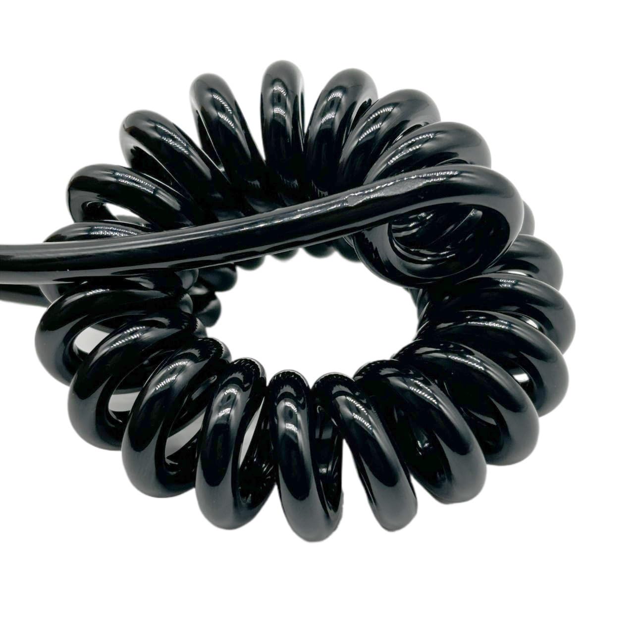 Spiralförmiges, lockiges Netz-Flex-Mehrleiterkabel, 12 Adern, 3,7 Meter