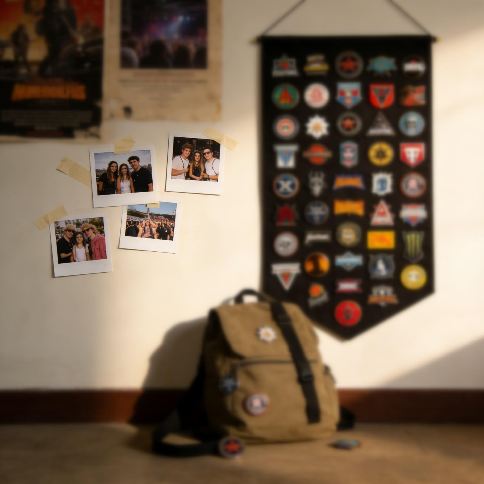 Winmany Espositore da appendere alla parete per spille e gioielli, in tela, smaltato, per esporre spille, orecchini, collane glitterate, organizer per collezione (nero)