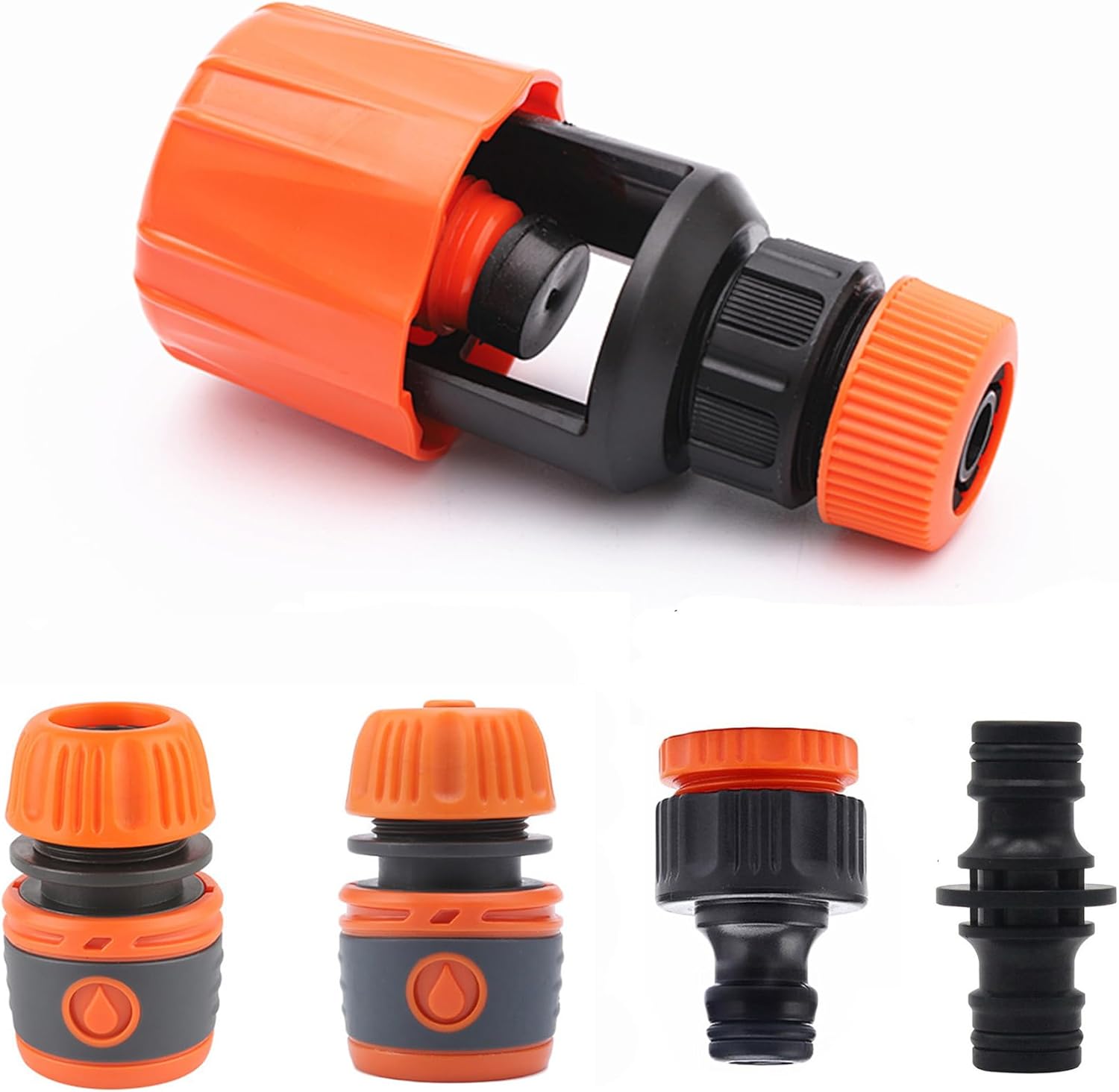 TOPWAYS Indoor Adjustable kitchen Mixer Tap Hose Connector Set, Tap