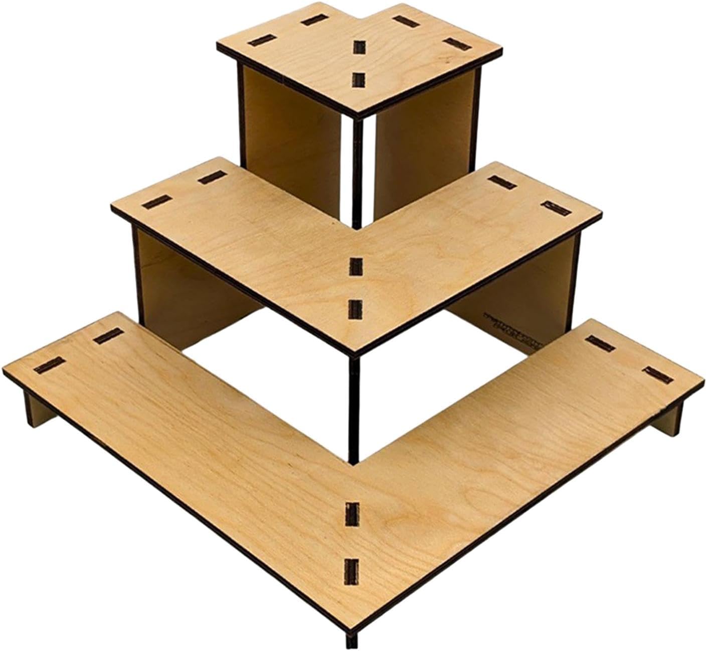 3 Tier Retail Table Risers Display Stand for Food Retail Tabletop Tradeshows Home & Garden| Kitchen, Dining & Bar| Baking Accs. & Cake Decorating| Presentation & Packaging| Cake Stands