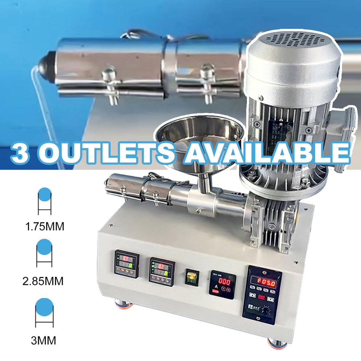 Amazon.co.jp: 3Dプリンター押出機、1000Wデスクトップペレット押出機