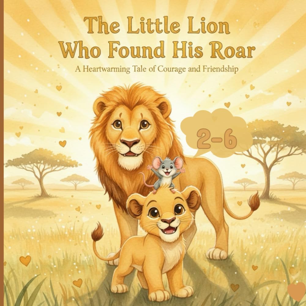 The Little Lion Who Found His Roar: A Heartwarming Story About Courage, Confidence & Friendship | Bedtime Picture Book for Toddlers & Preschoolers Ages 2-6: Discover the Brave Heart Inside Every Child