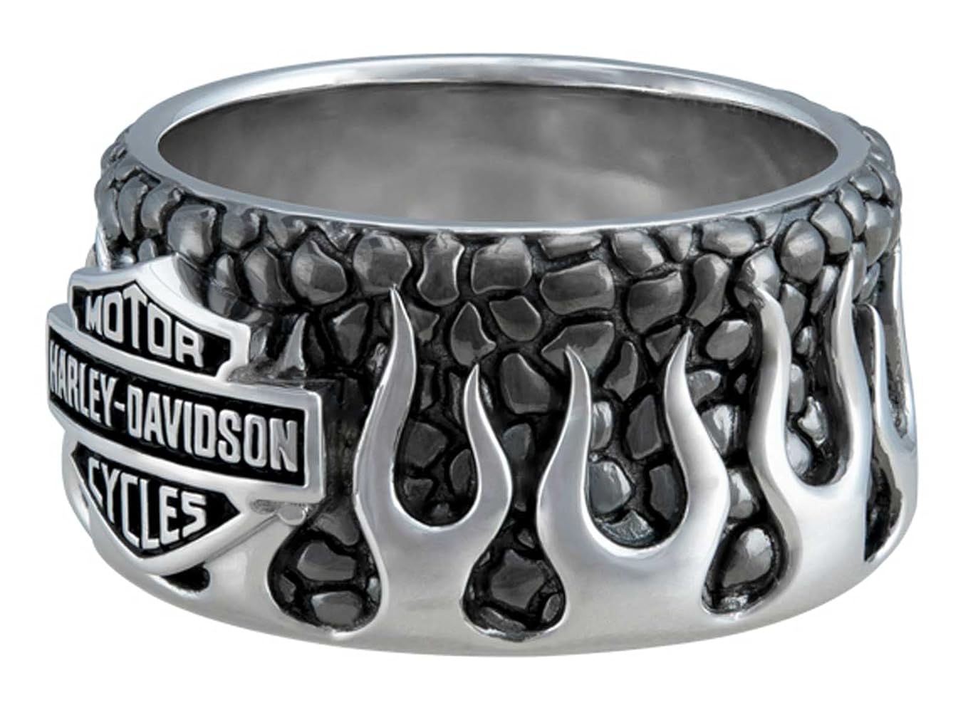 【Harley Davidson】Bar & Shield スカルシガーバンドリング Amazon.com: Harley-Davidson Men's Bar & Shield Skull Cigar