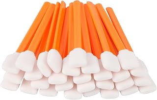 MIDELONG Foam Cleaning Swabs, 5.11" Square Rectangle Cleaning Swab Foam Tips Sponge Sticks for Electronics Camera Optical Lens Inkjet Printers Print Head Optical Equipment, Pack of 30