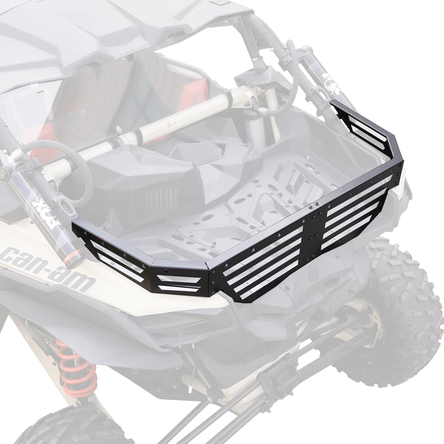 KIWI MASTER Tailgate Bed Enclosure for 2017-2025 Can-Am Maverick X3 Accessories Heavy Duty Steel Rear Cargo Barricade Tail Gate Guard