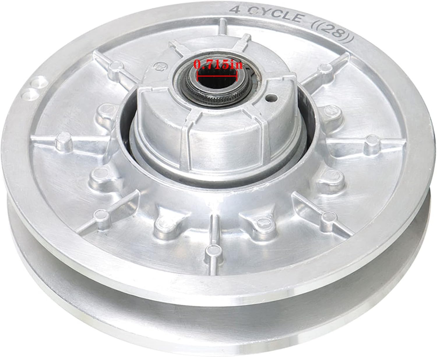 waltyotur 28 Degree Golf Cart Rear Driven Clutch 26301-G03 Replacement for EZGO Gas 4 Cycle 1991-2009