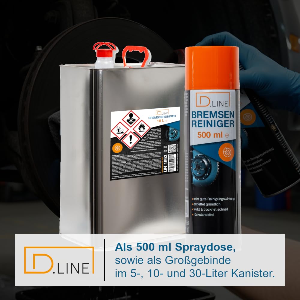 D.LINE Bremsenreiniger 5 Liter (1x 5 Liter)