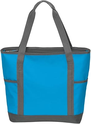 Port Authority Port Authority On-The-Go Tote. BG411 OSFA Deep Aqu/Dk Ch
