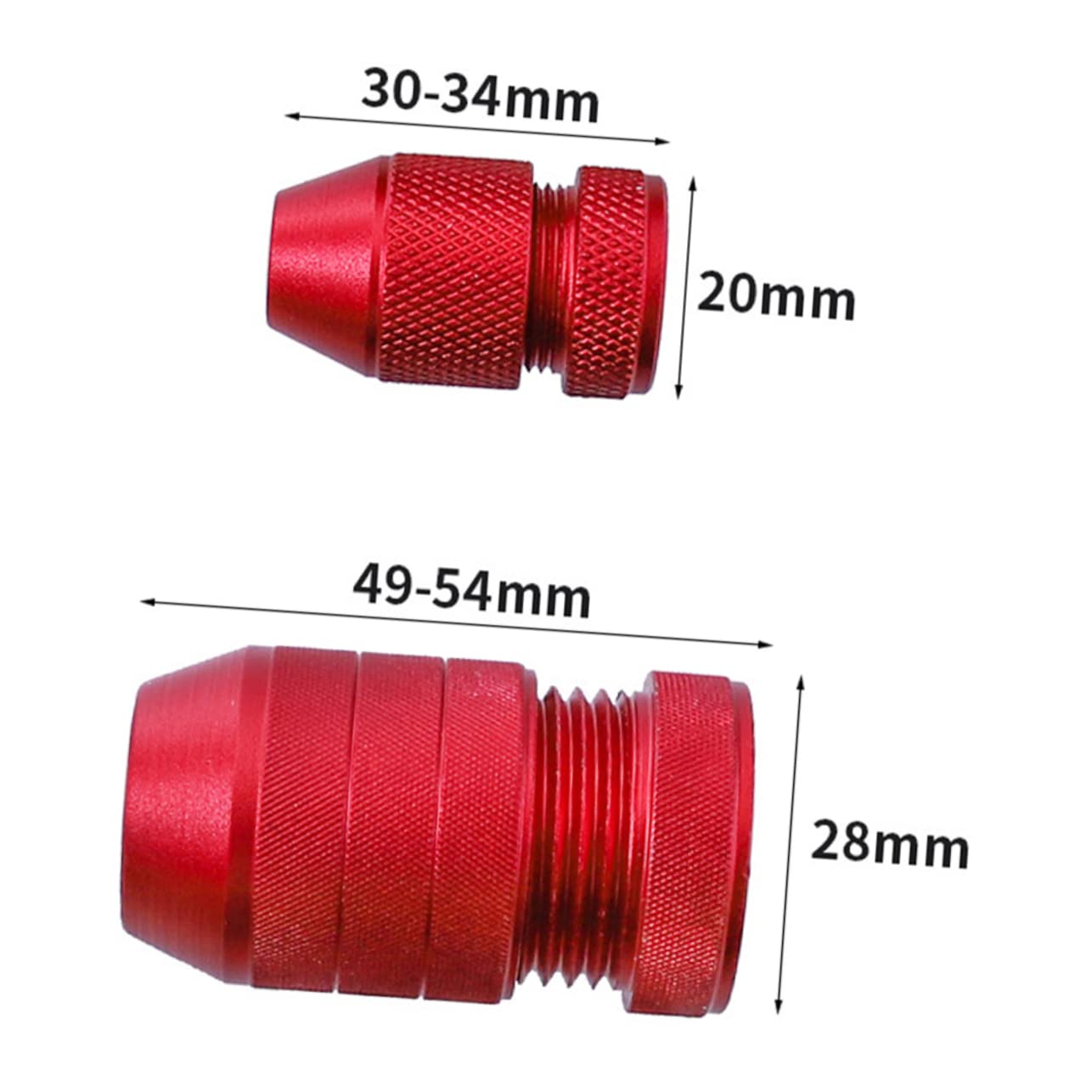 Holibanna 2 Series Tapón De Perforación Pisó Pequeño Detener Bits Collarín De Broca De Tope De Profundidad Kit De Parada De Profundidad De Perforación Aleación De Aluminio Rojo 2 Piezas*2