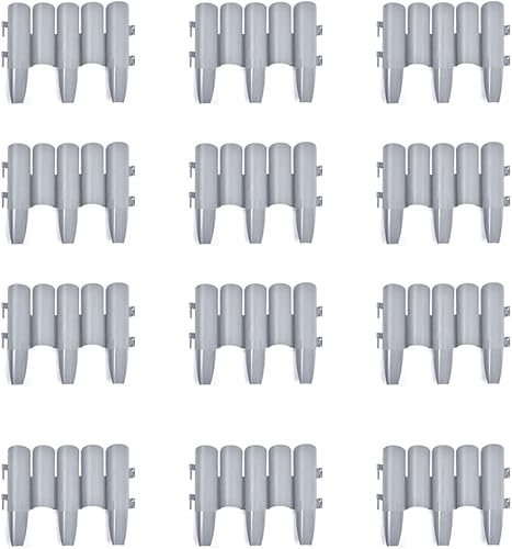 Vista 20 de PP Garden Fence Insert Plastic Fence Garden Picket Fence Bordes Césped Parterres Plantas Fronteras Decorativas Jardín Patio Productos al aire libre