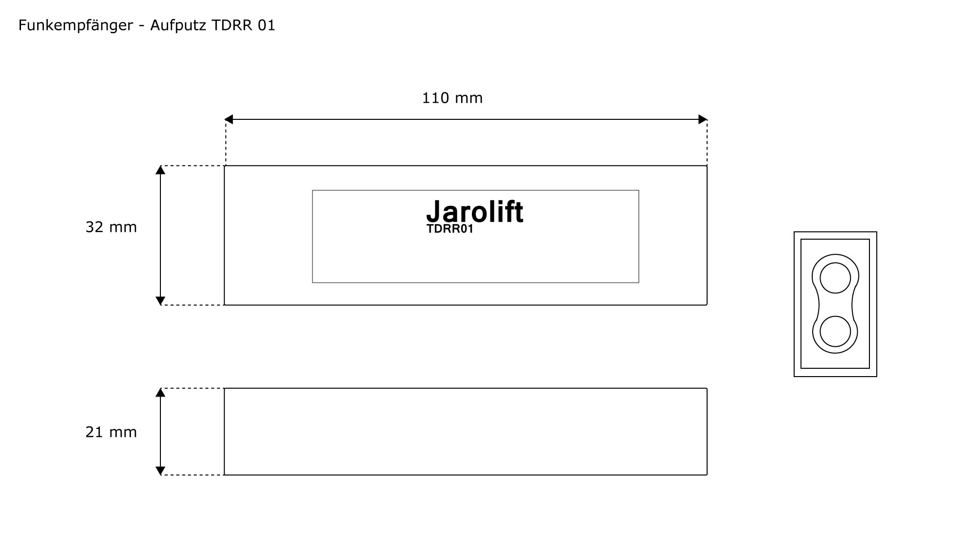jarolift Récepteur radio - monté en saillie TDRR 01