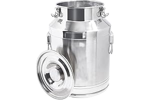Large Capacity 14 Liter 3.7 Gallon Stainless Steel Bucket with Lid