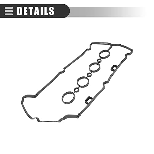 Miniatura 5 de Motoforti Junta de tapa de válvula de motor de coche, para Chevy Aveo 2011, goma, 55354237, negro