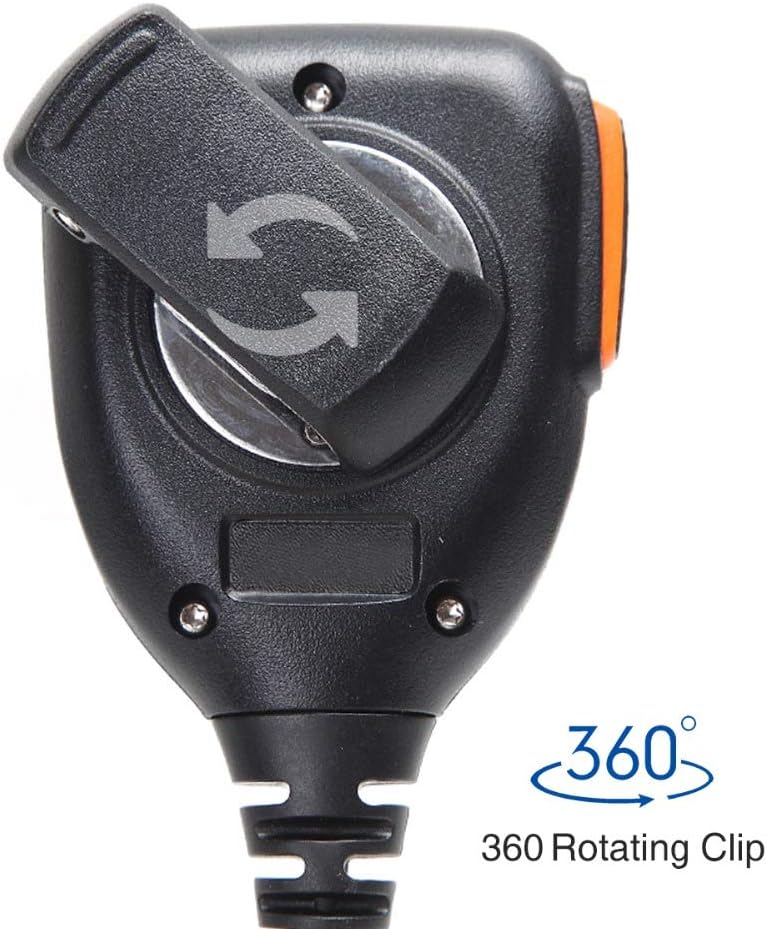 360-degree rotating clip on the back of the ABBREE AR-780 microphone