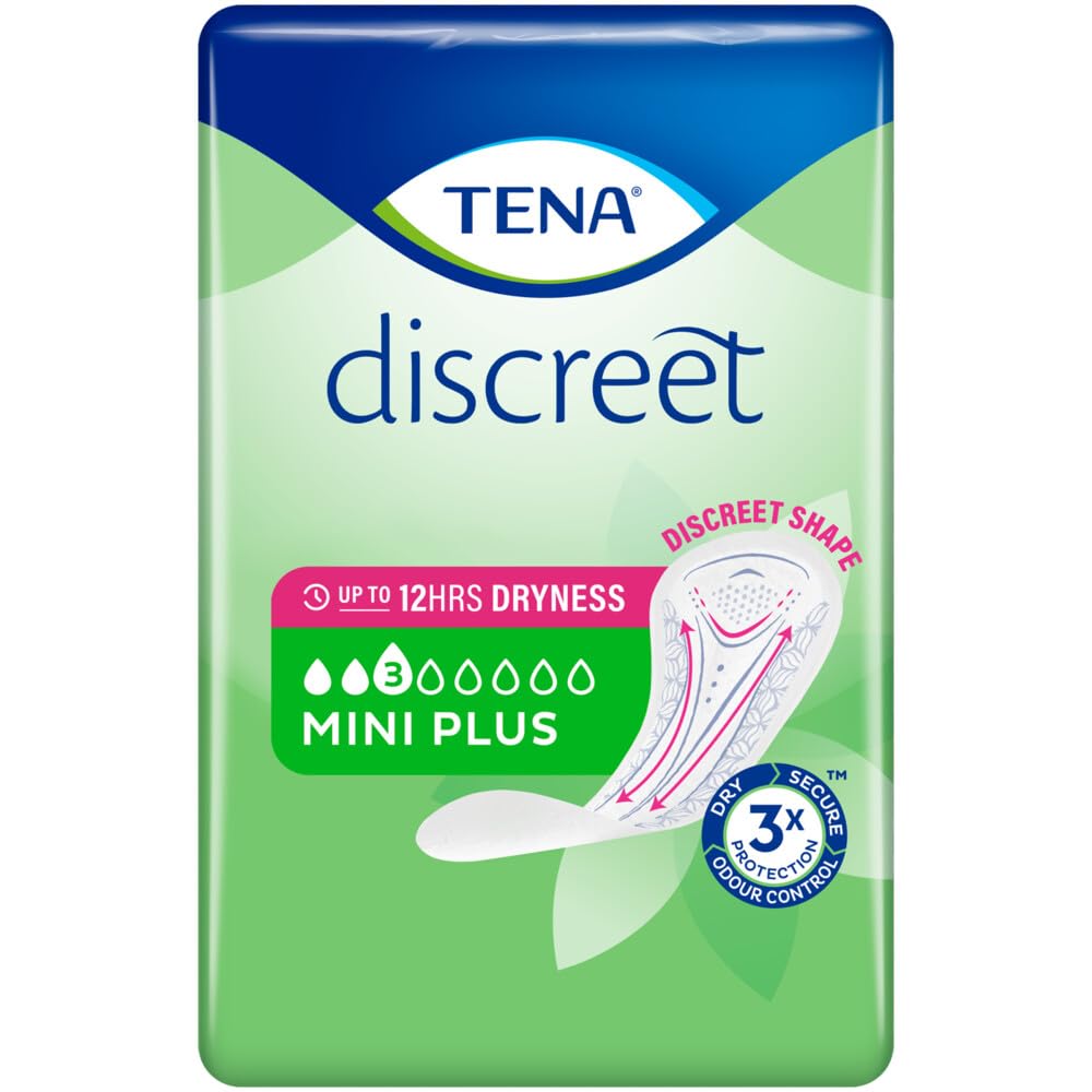 TENA Discreet Inkontinenzeinlagen Mini Plus, 20 pc Dépôts
