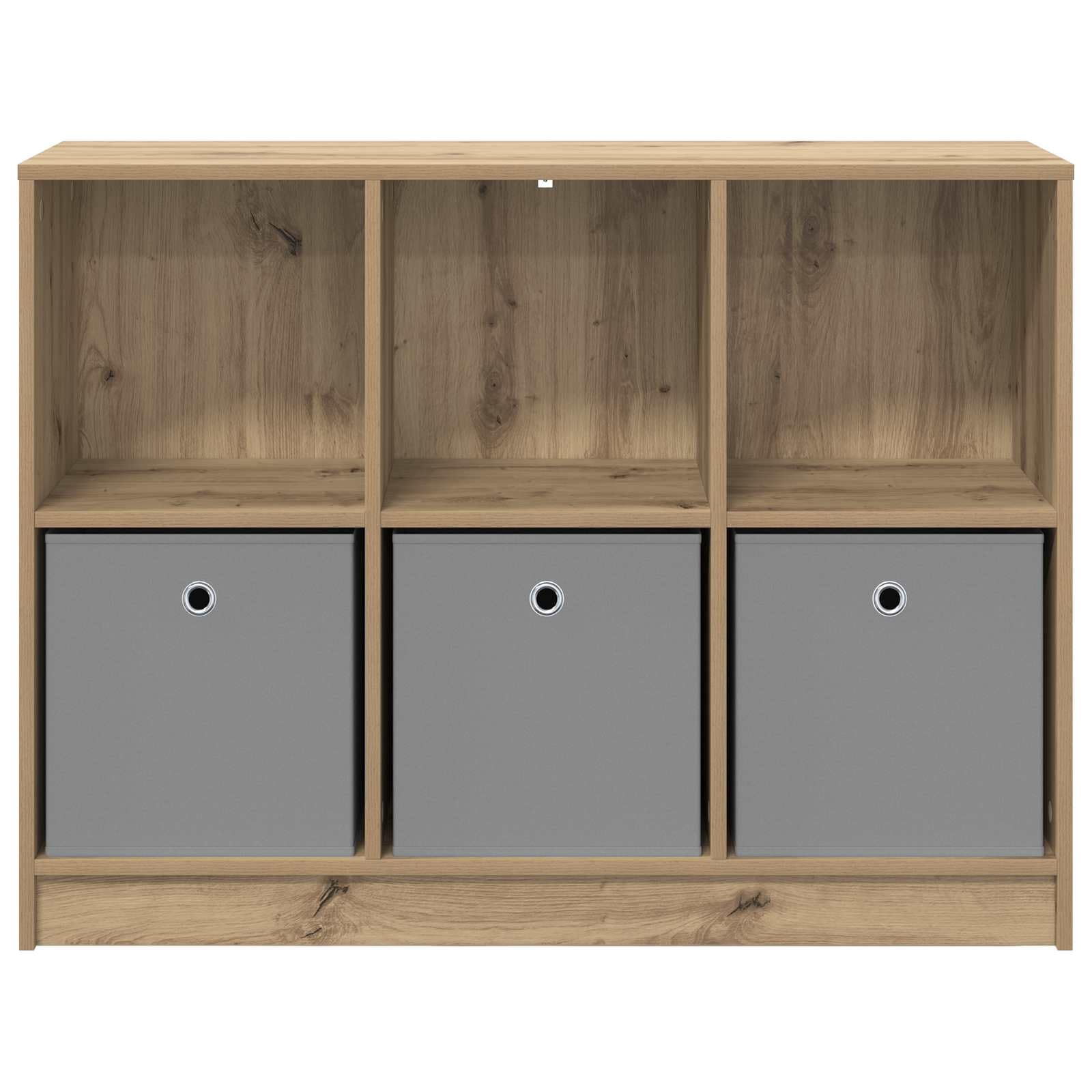 Générique Nowoczesny mebel pomocniczy z przestronnymi półkami, bufet dębowy rzemieślniczy 102 x 32 x 73,5 cm, do przechowywania książek i dekoracji, wpuszczane uchwyty, drewno konstrukcyjne,