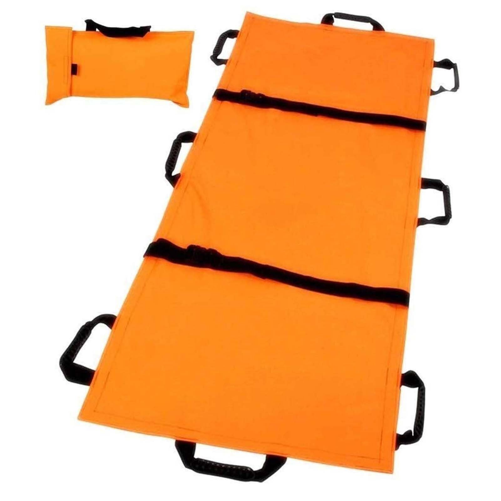 Emergency Stretcher Camilla De Primeros Auxilios Plegable Y Flexible Con 8 Asas, Camilla De Emergencia Portátil De Lona Reforzada, Ideal Para Evacuación De Personas Y Animales(180 * 70cm)