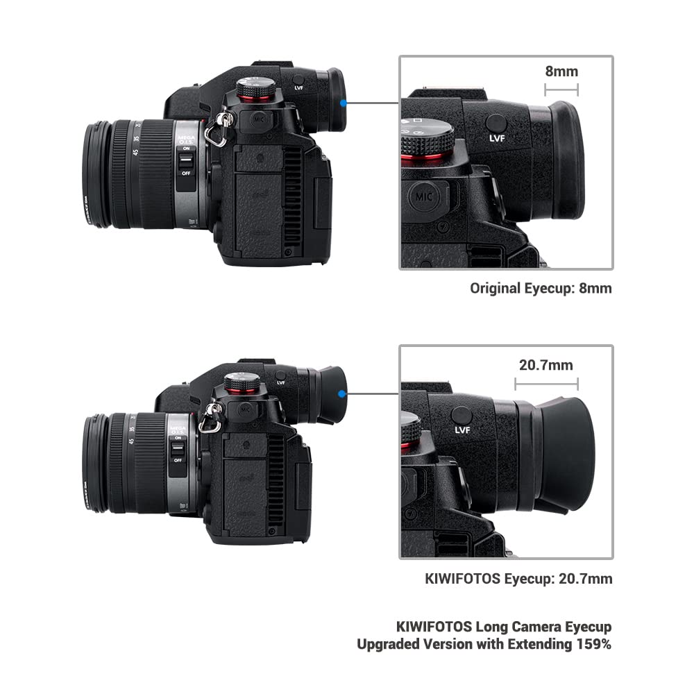 1 Pezzo Per Panasonic DC-G9 Eye Cup Mirino Oculare In Gomma - Foto 6